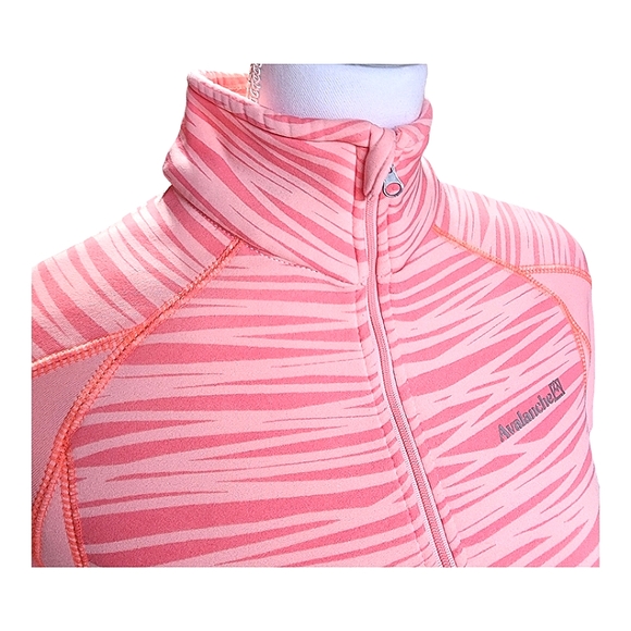 Avalanche Women's Mogul 1/4 Zip Pullover, Sunkist Coral Print, Size Medium, M - Picture 6 of 14